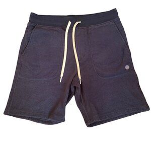 Outerknown High Tide Shorts Mens Large Navy Blue Drawstring Pockets Terry Cloth